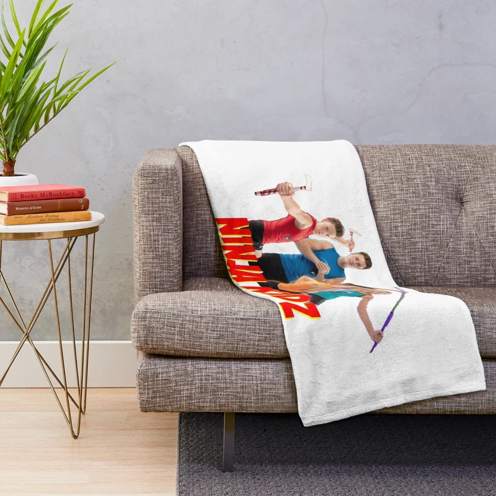 Ninja Kidz inspired kids plush blanket