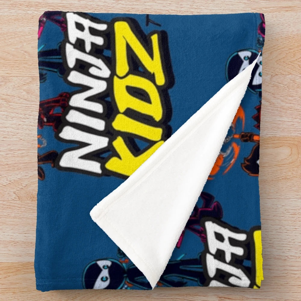 Ninja Kidz inspired plush blanket