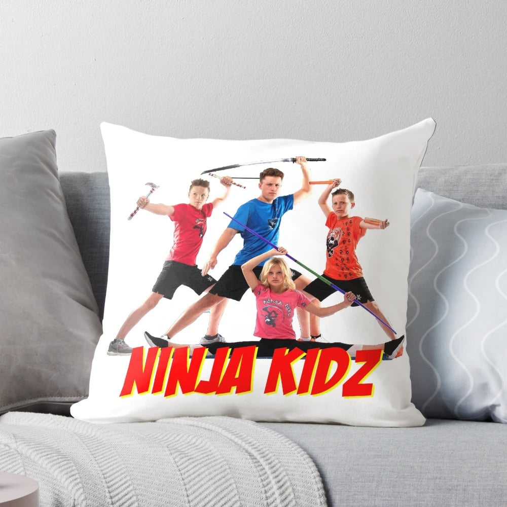 Ninja Kidz Party Pillow featuring characters from the popular Ninja Kidz YouTube channel