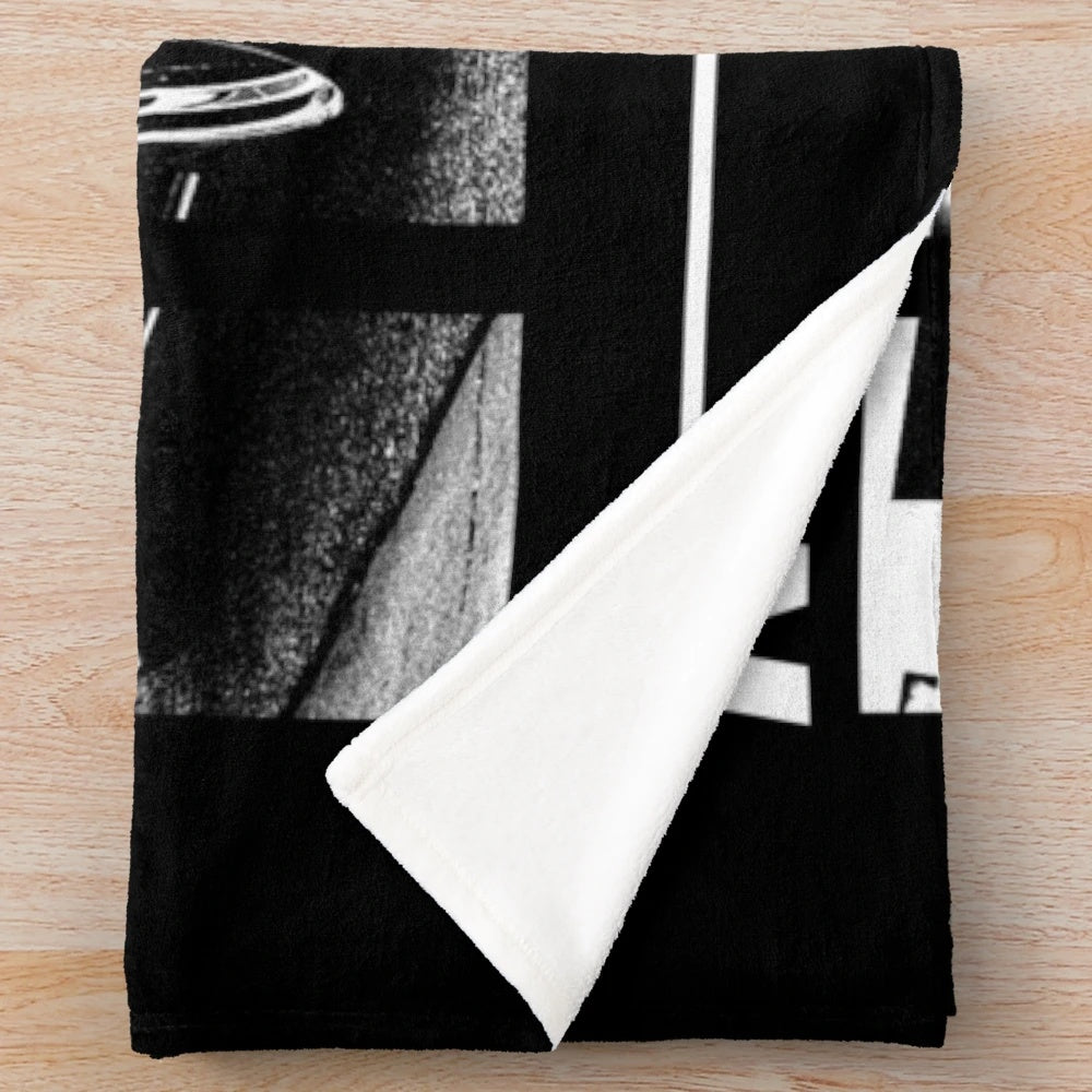 Nissan 350Z inspired plush blanket in black color