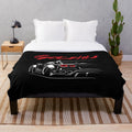 Nissan GTR R35 Inspired Plush Blanket for Car Enthusiasts