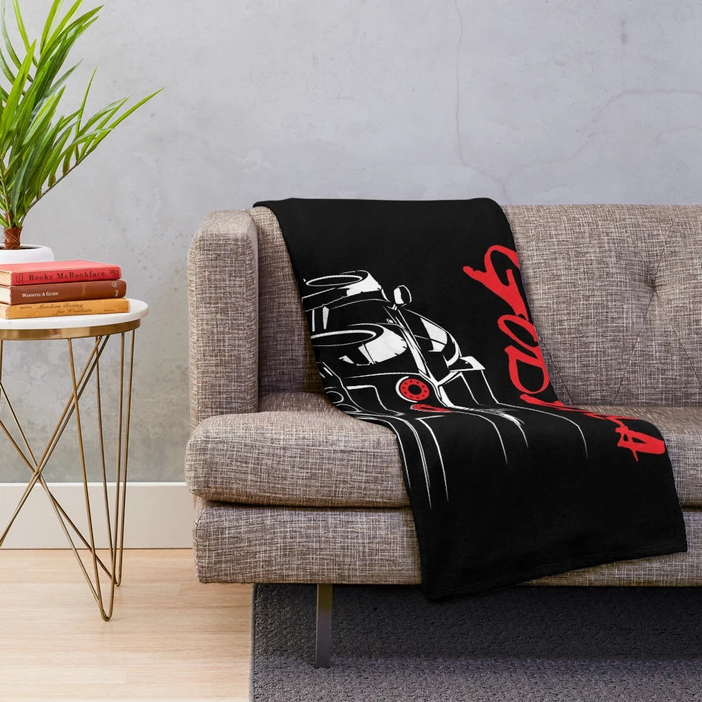 Nissan GTR R35 Inspired Plush Blanket for Car Enthusiasts