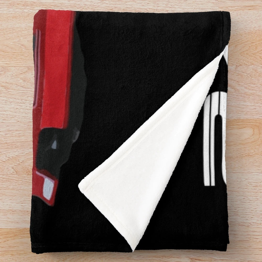 Stanced Nissan S14 240 Kouki plush blanket for car enthusiasts