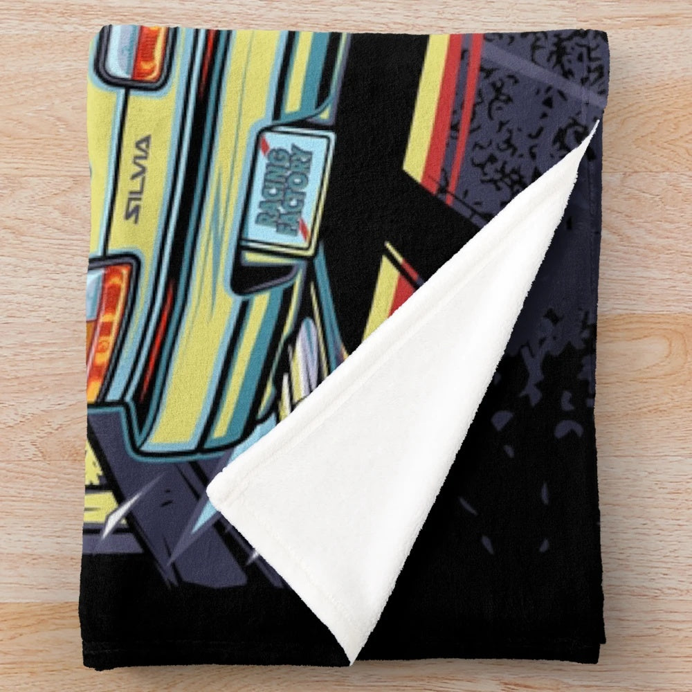 Silvia S13 inspired drift plush blanket
