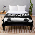 Nissan Silvia S14 inspired plush blanket with drift car design