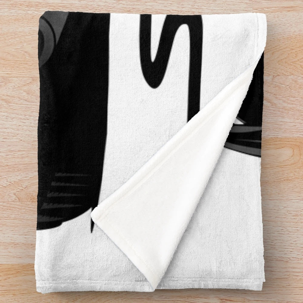 Nissan Silvia S14 inspired plush blanket with JDM drift car design