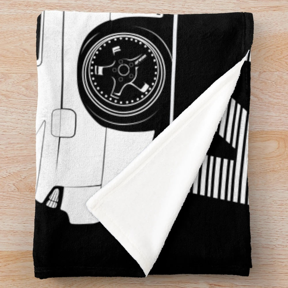 Nissan Silvia S14 Kouki inspired plush blanket