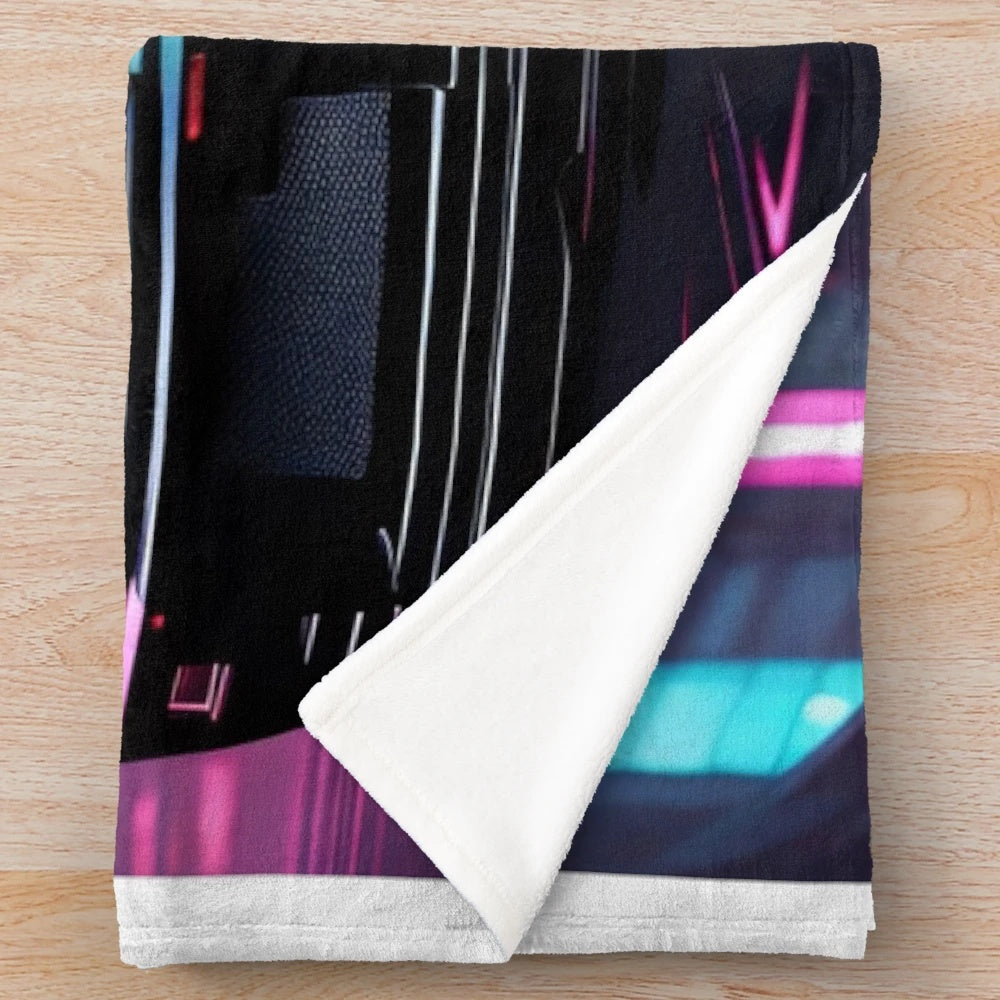 Nissan Skyline GTR 34 inspired plush blanket design