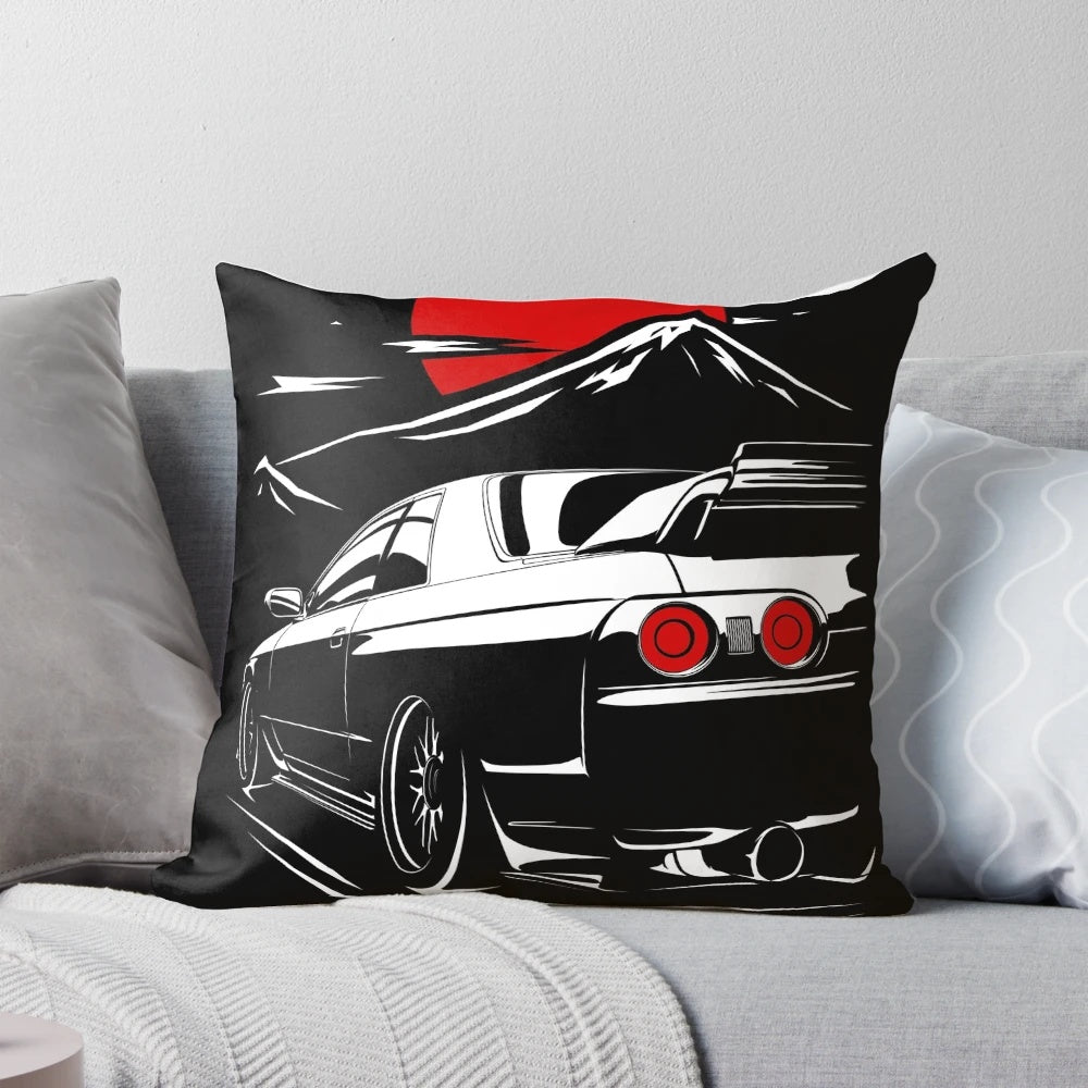 Nissan Skyline GTR R32 Haruna Anime Inspired Pillow