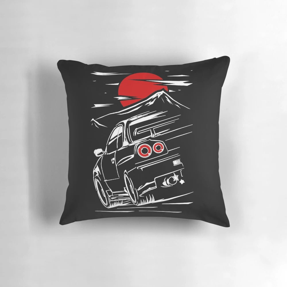 Nissan Skyline GTR R34 Haruna Character Anime Car Pillow