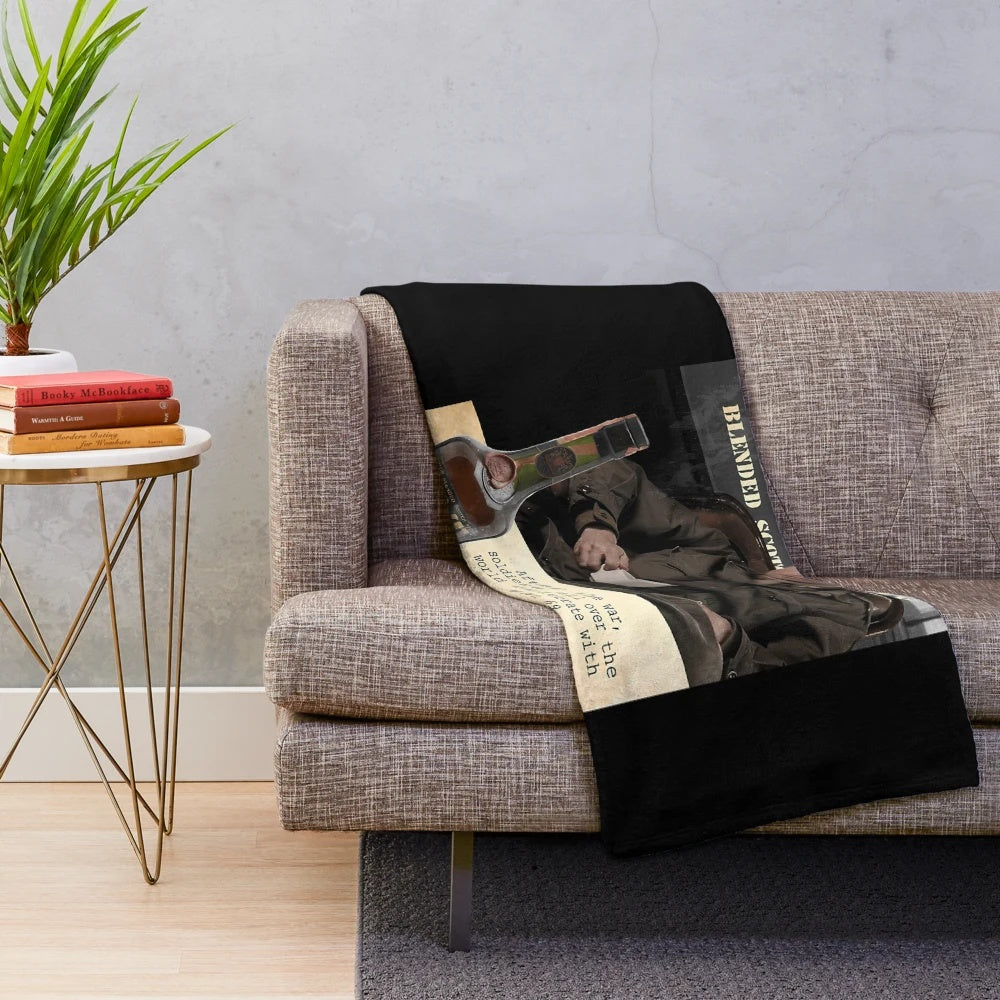 Nix Vat 69 inspired plush blanket with World War II and Band of Brothers design