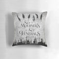 "No Mourners No Funerals Book Quote Pillow - Stylish Literary Home Decor for Booklovers"