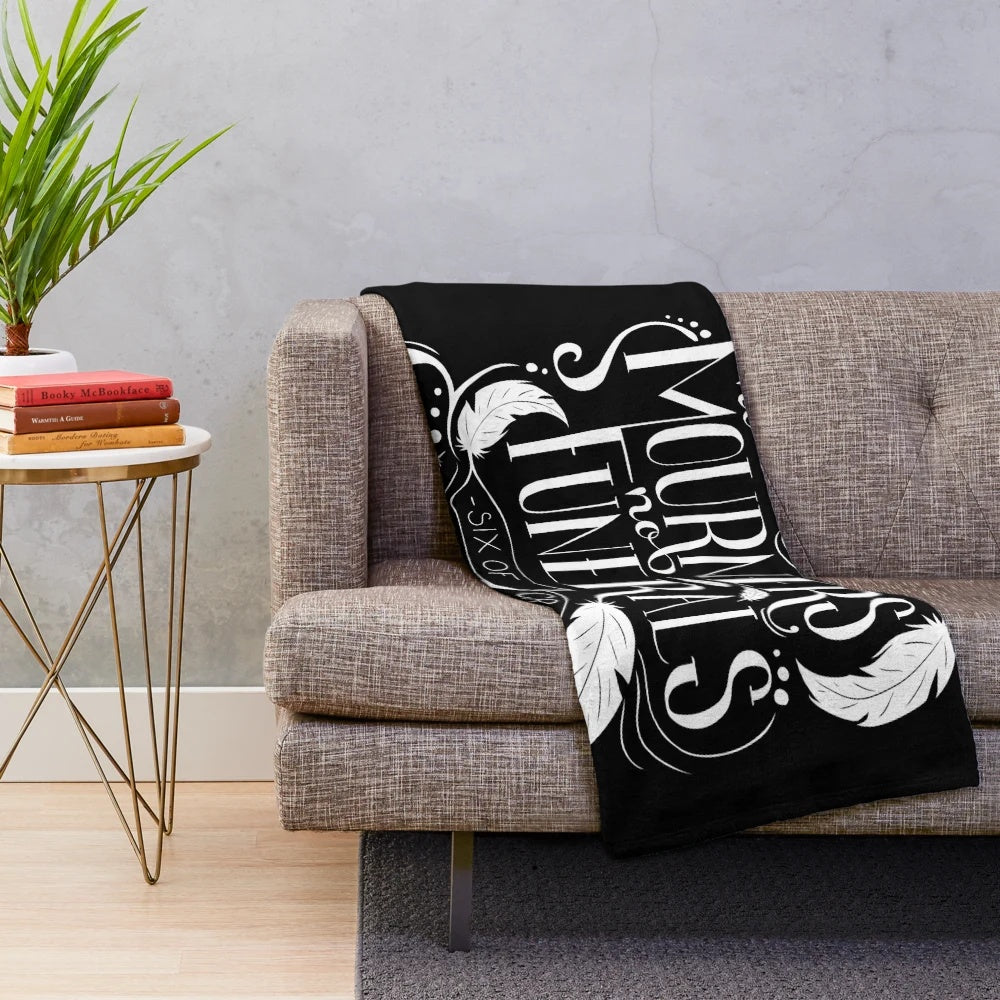 No Mourners. No Funerals" inspired plush blanket featuring characters from the Grishaverse by Leigh Bardugo