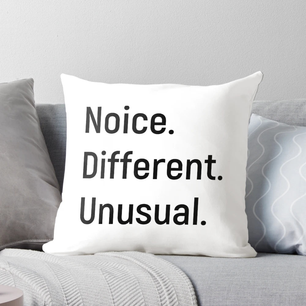Vibrant Kath and Kim inspired throw pillow with a unique, quirky design