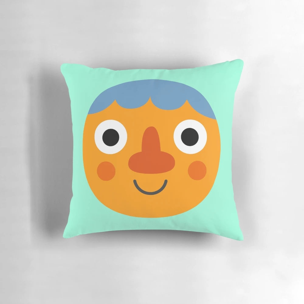 Noodle face pillow with super simple songs characters
