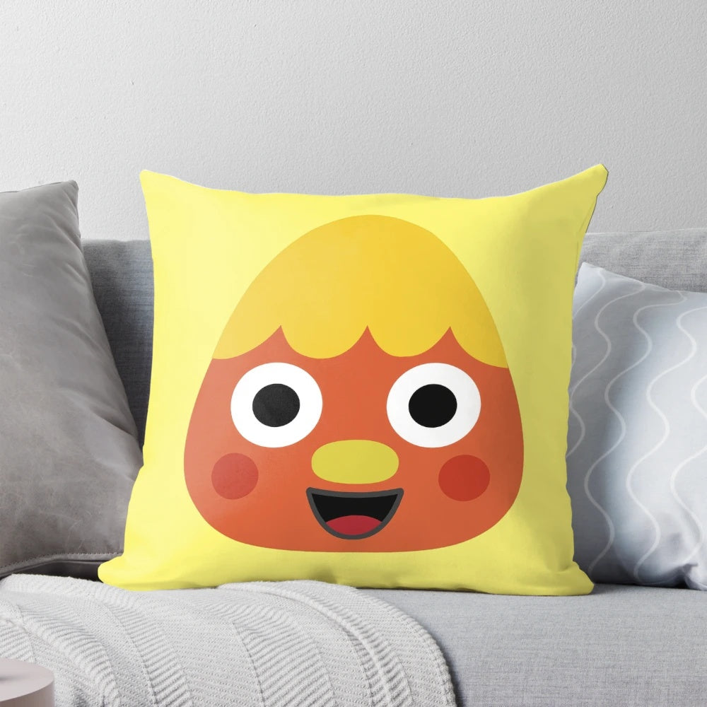 Noodle & Pals Kernel Face Plush Pillow - Soft, Cuddly Cartoon Character for Kids and Toddlers