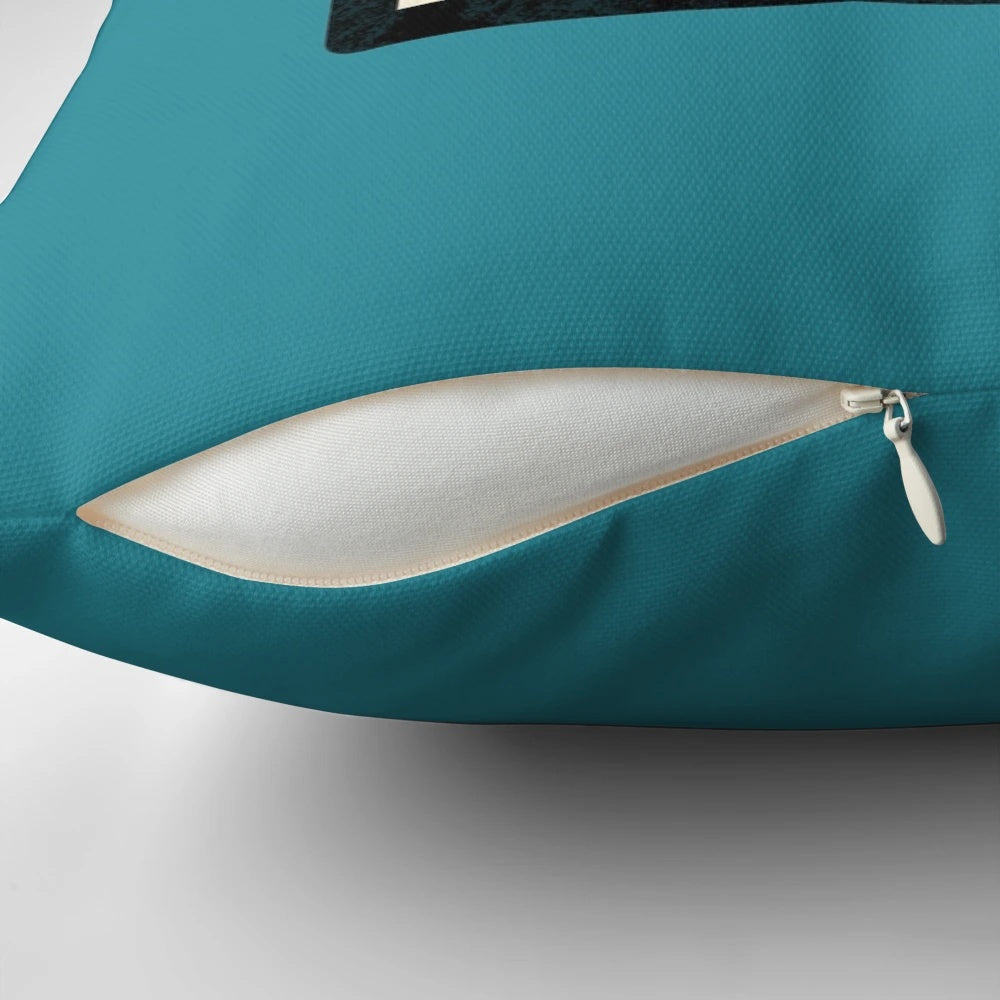 Nope Pillow - Funny, Motivational, Sarcastic Minimalist Decor Throw Pillow