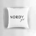 Nordstrom Preppy Girl Pillow with Minimalistic Black and White Design
