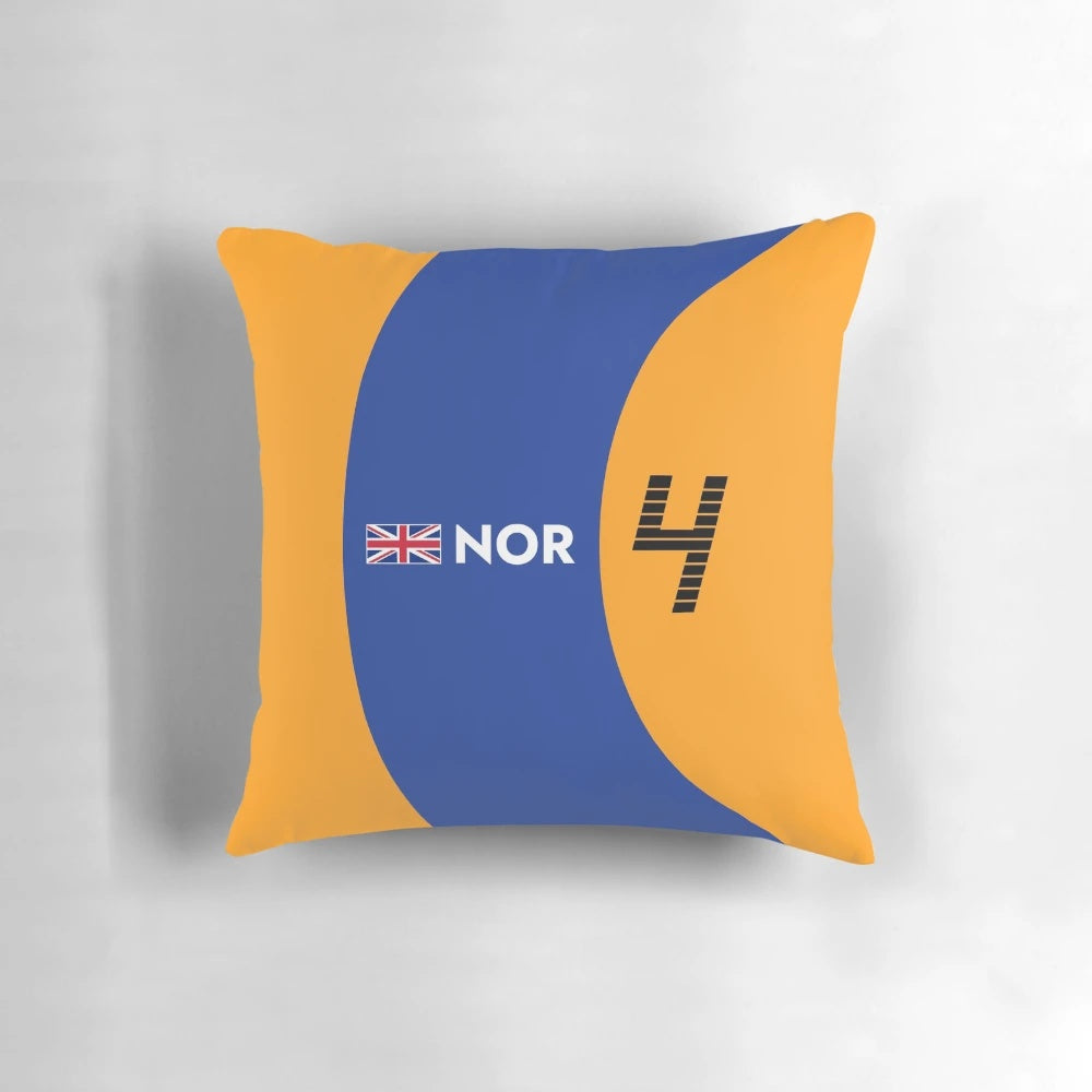 Lando Norris Formula One Racing Pillow