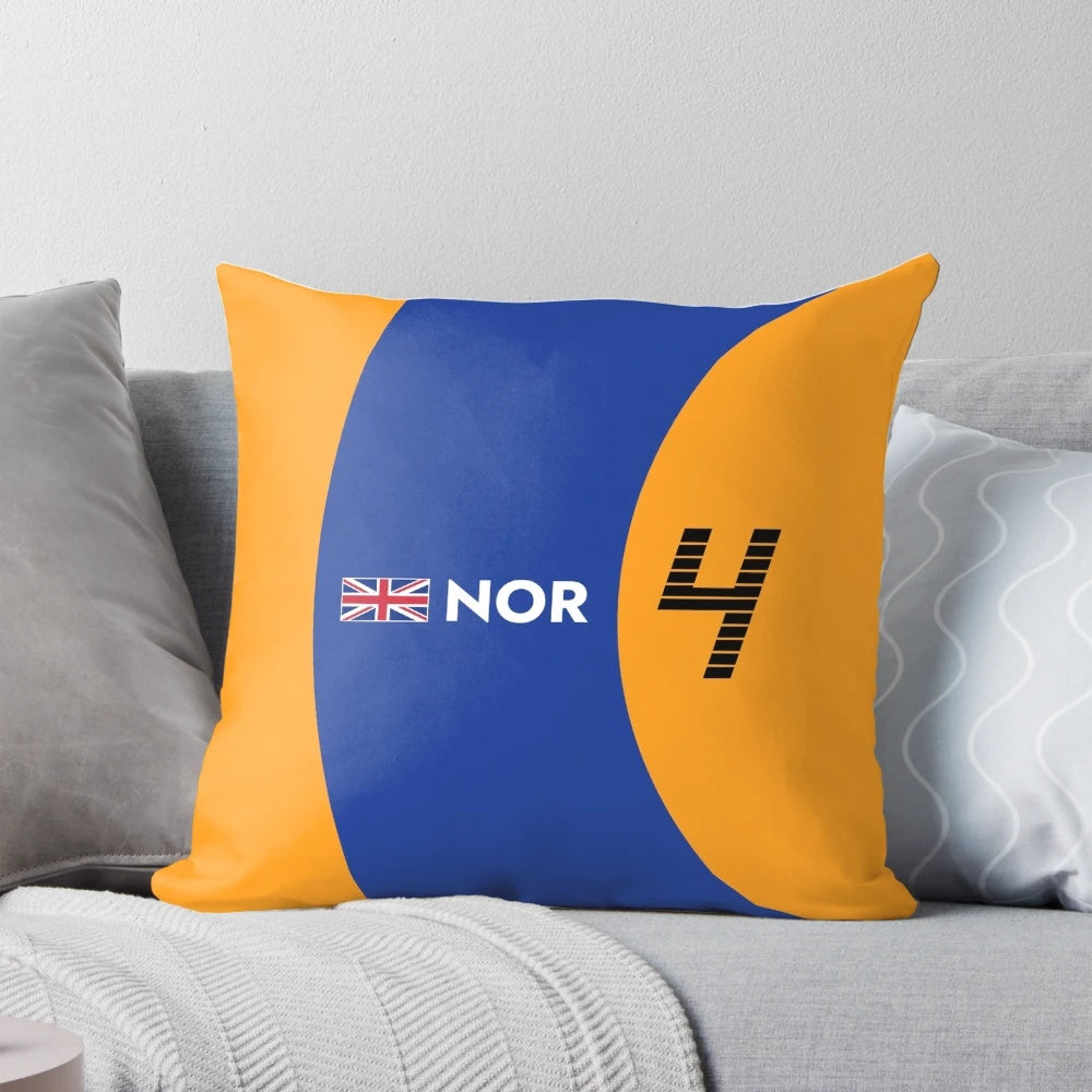 Lando Norris Formula One Racing Pillow