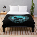 Soft and cozy plush blanket featuring Odin's ravens Huginn and Muninn from Norse mythology