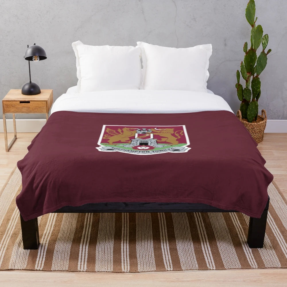 Northampton Town FC inspired plush blanket