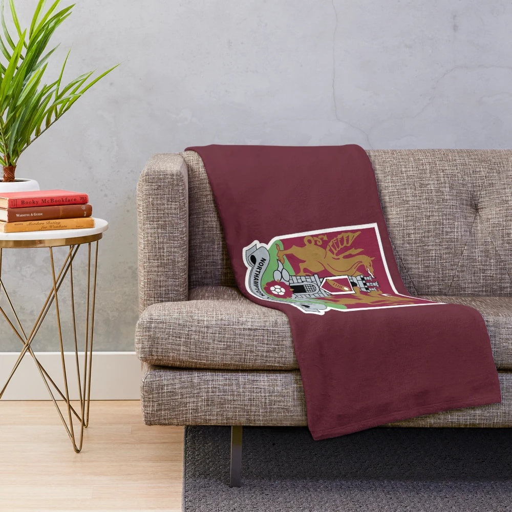 Northampton Town FC inspired plush blanket