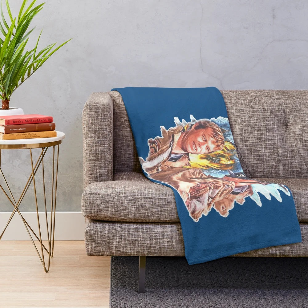 Plush blanket featuring characters from the classic 1970s TV show Emergency!