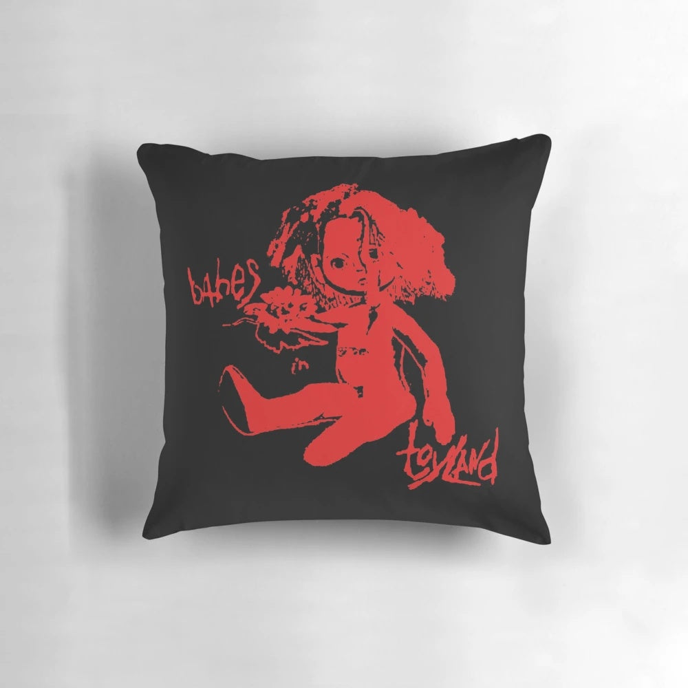 Babes in Toyland Pillow featuring 90s grunge artists like Fiona Apple