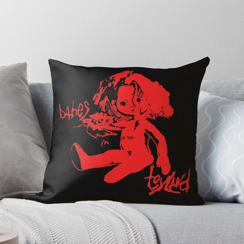 Babes in Toyland Pillow featuring 90s grunge artists like Fiona Apple