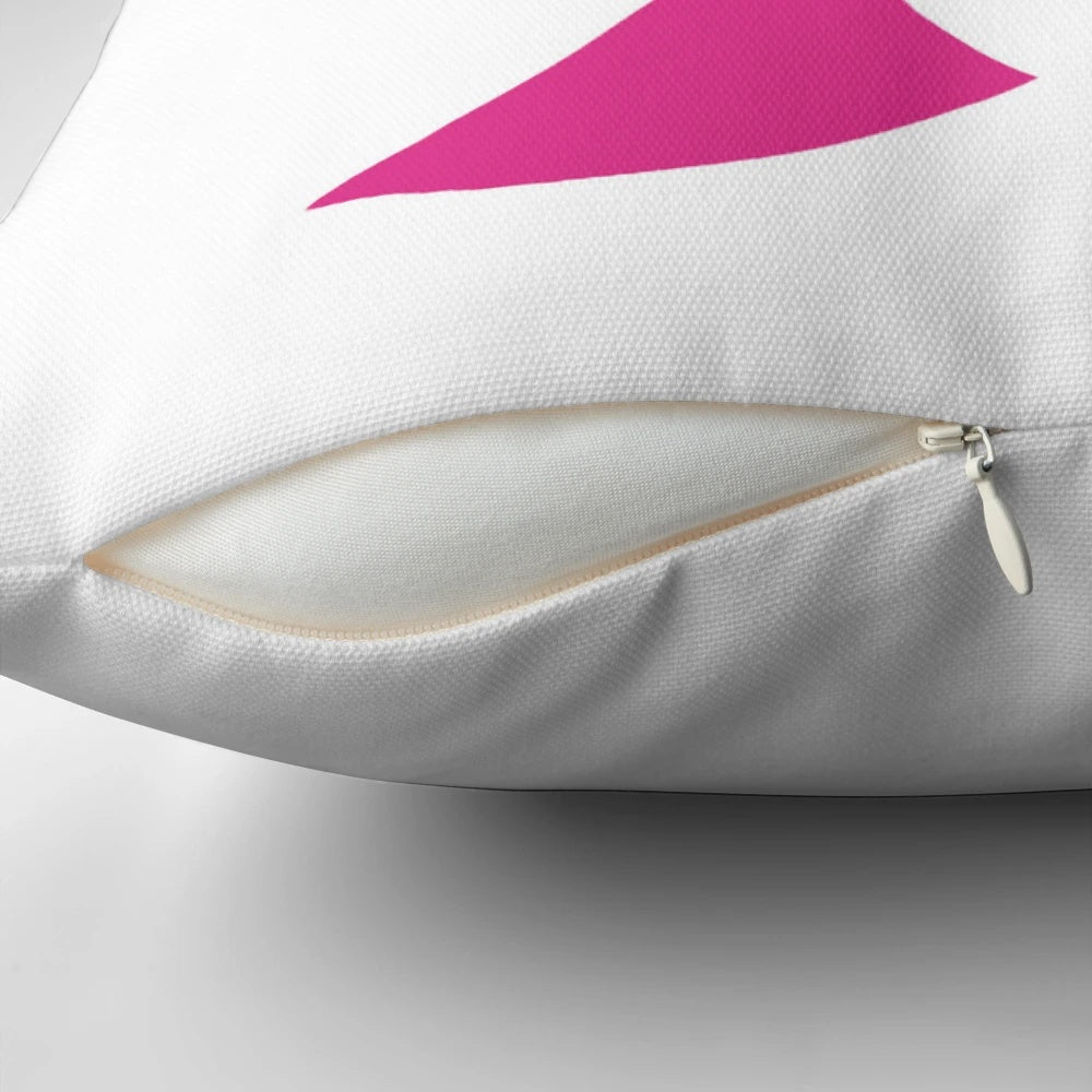 Barbie logo printed on a plush, soft pillow for a cozy, nostalgic touch to any bedroom.