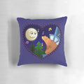 Soft, plush pillow featuring the moon, a bear, and the Big Blue House from the classic children's TV show.