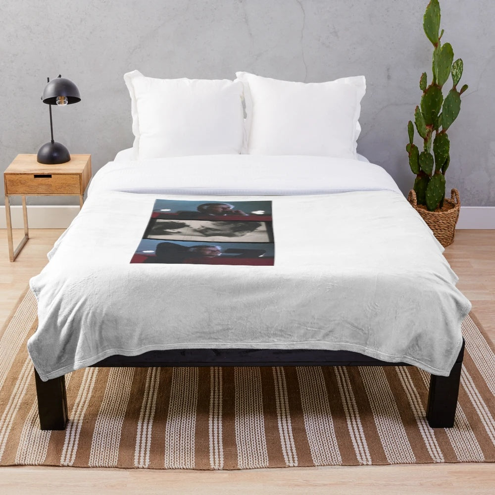 Plush blanket featuring the iconic final scene kiss from the classic film Cinema Paradiso