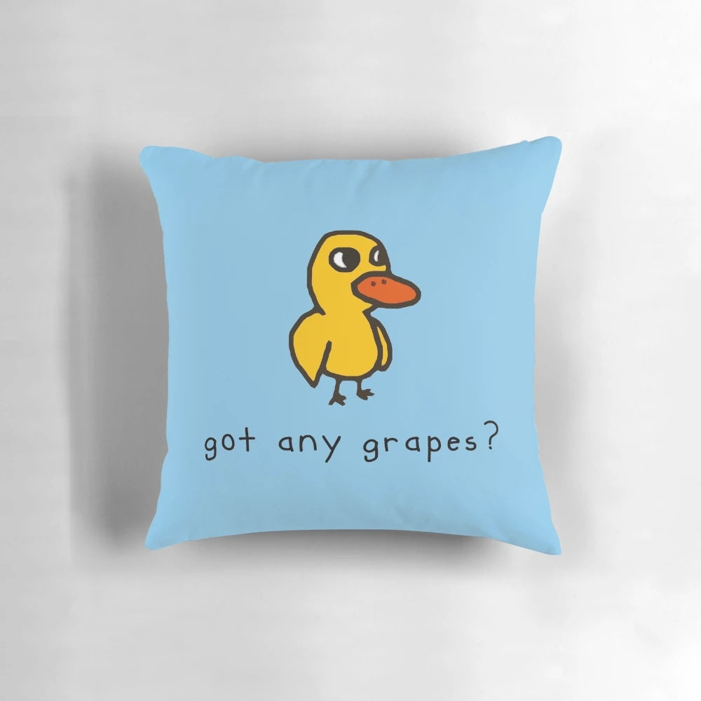 Pillow featuring a nostalgic duck song design
