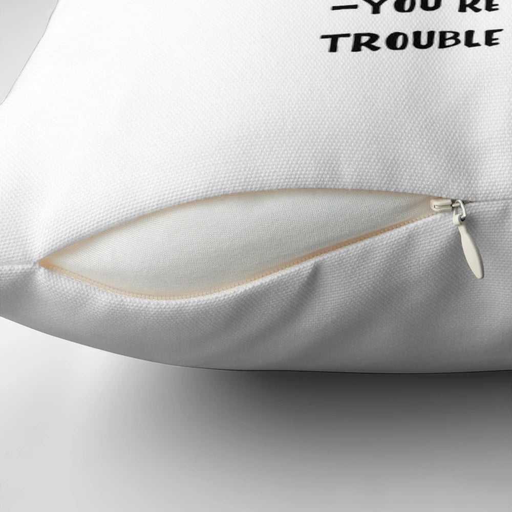 Full House quotes pillow featuring Stephanie Tanner, DJ Tanner, Uncle Jesse, and other beloved characters from the classic TV show.