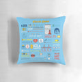 A white pillow with the text "Fuller House Quotes" printed on it.