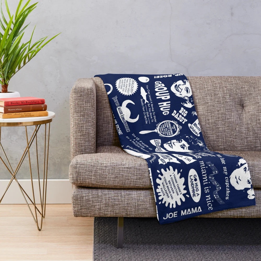 Cozy plush blanket featuring golden girls characters