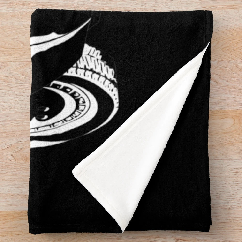 Knight Rider K.I.T.T. inspired plush blanket with retro 80s design