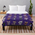 Littlest Pet Shop Cats Plush Blanket featuring nostalgic characters