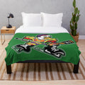 Mighty Ducks inspired plush blanket with "Ducks Fly Together" slogan