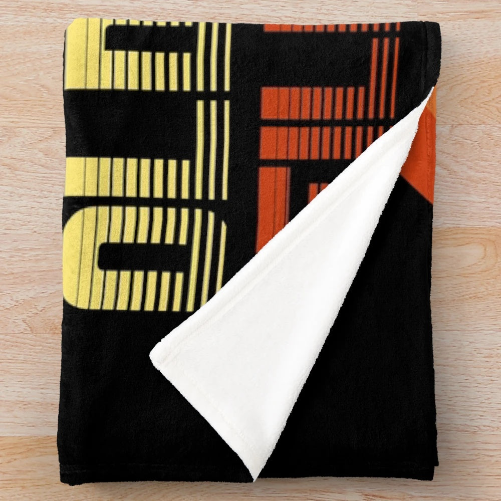 Old school filmmaking plush blanket for cinema enthusiasts