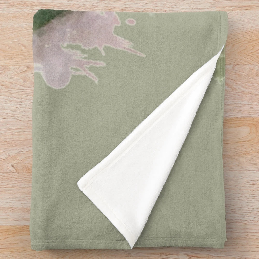 Pa Ingalls inspired plush blanket featuring iconic Little House on the Prairie imagery