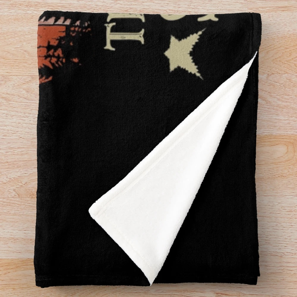 Cozy plush blanket featuring a nostalgic Gunsmoke TV show design