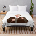 Soft, plush blanket featuring the iconic Rick Astley "Never Gonna Give You Up" meme