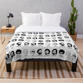Plush blanket featuring iconic seventies cinema film directors