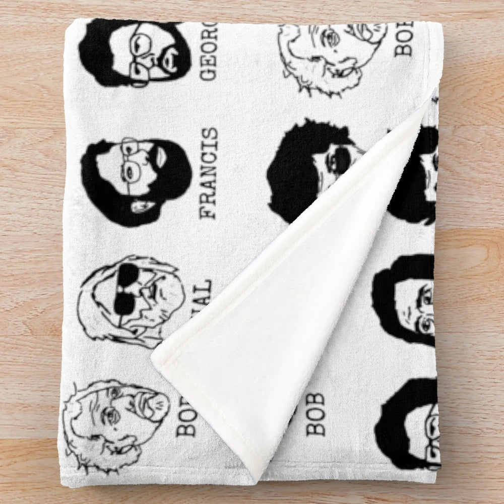 Plush blanket featuring iconic seventies cinema film directors
