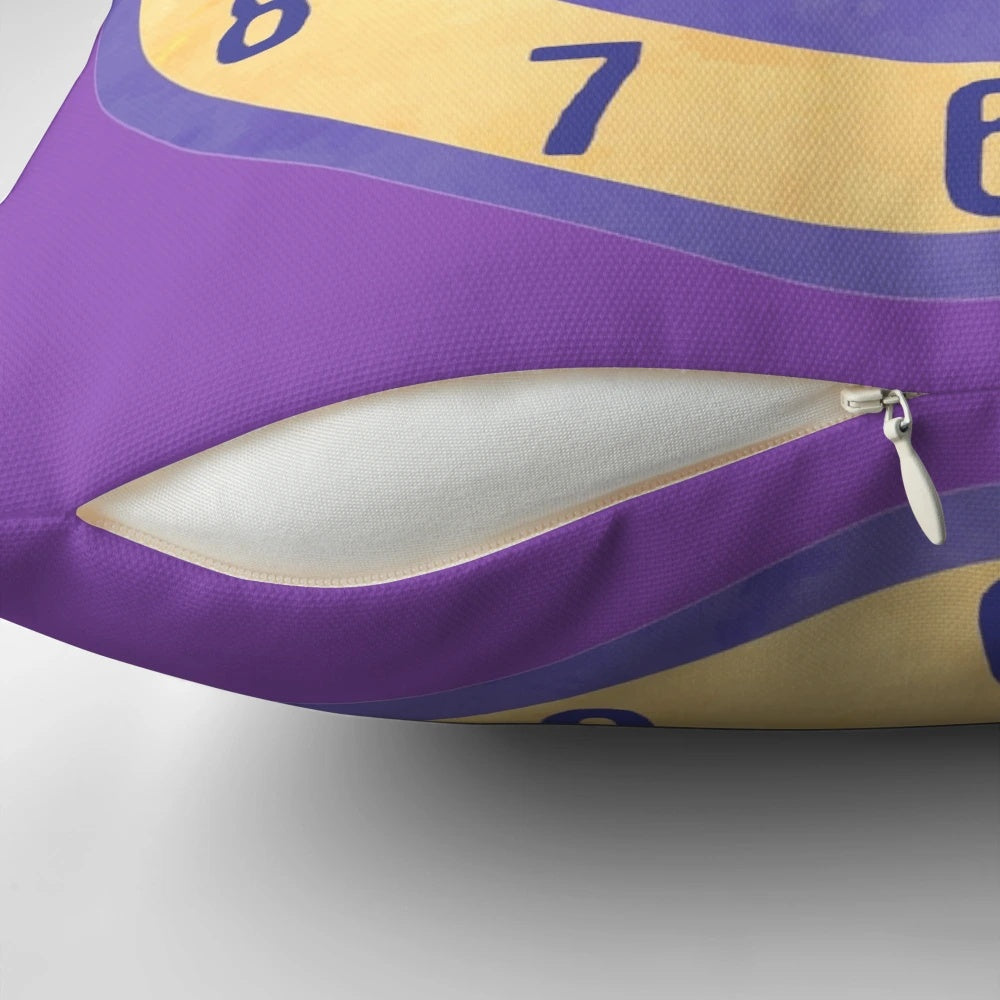 The Big Comfy Couch themed clock pillow, a nostalgic piece of 90s kids show memorabilia