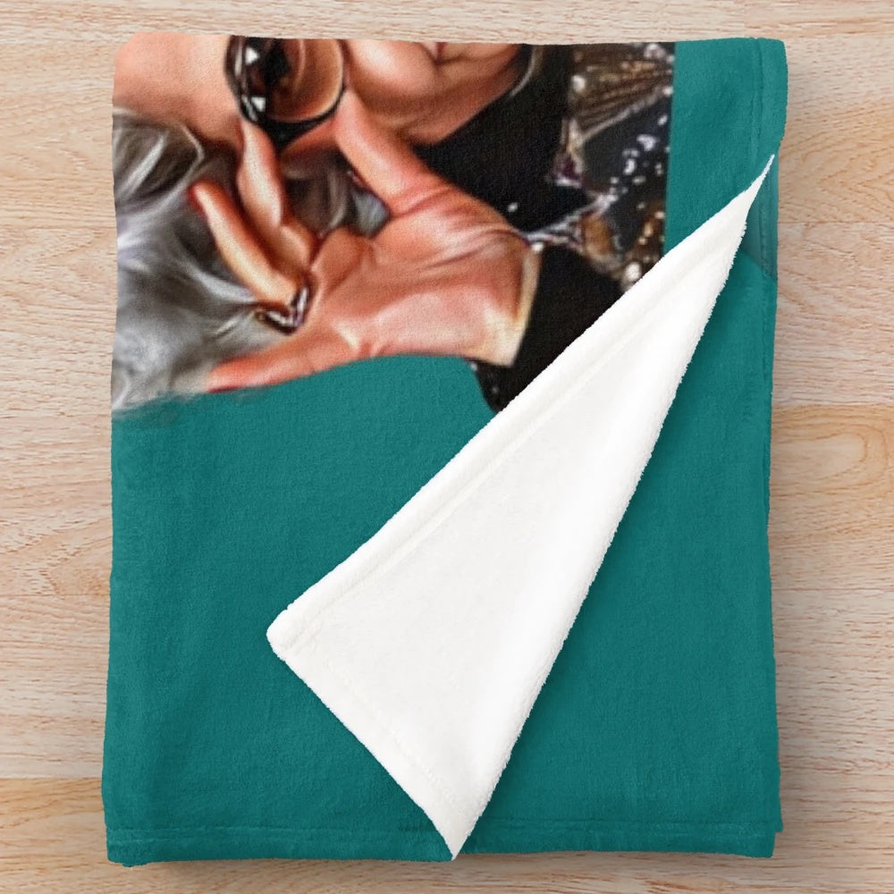 Plush blanket featuring Yetta Rosenberg and Sylvia Fine from the classic 90s sitcom "The Nanny
