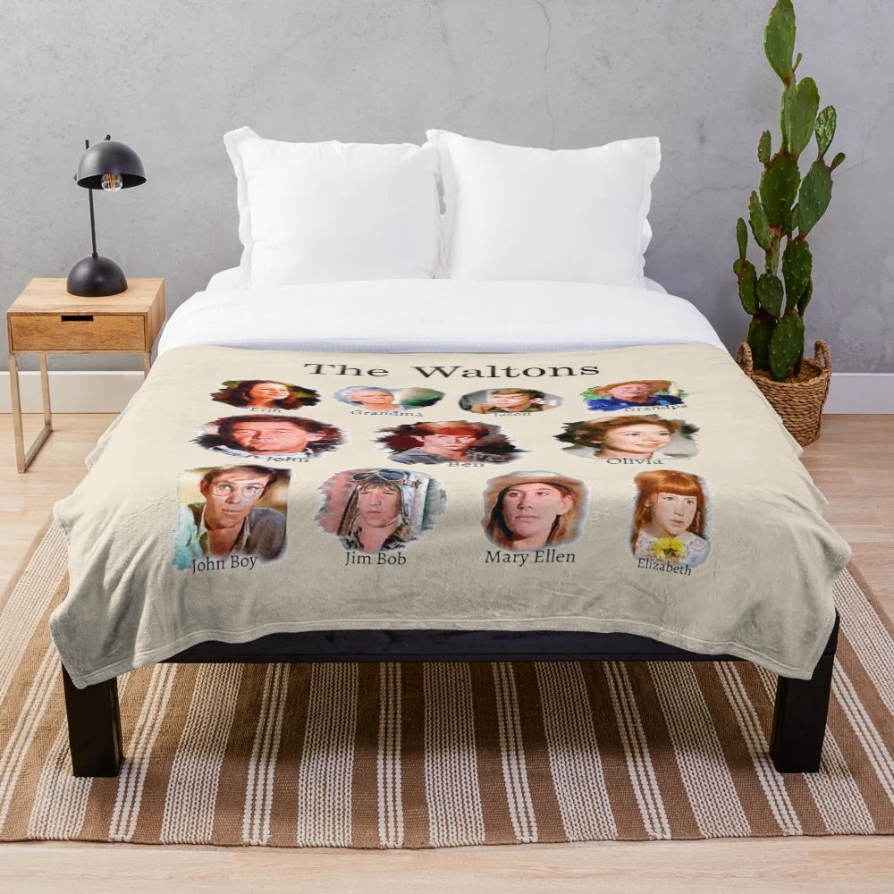 The Waltons Themed Plush Blanket