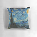 Pillow with a print of Van Gogh's iconic "The Starry Night" painting